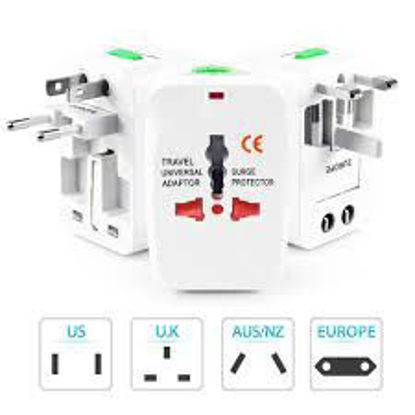 Imagen de Enchufe Adaptador Universal Internacional 110/220v Viajeros