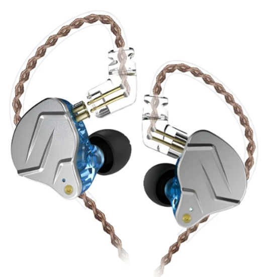 Imagen de Auriculares Kz Zsn Pro Monitores Sin Micrófono Color Blue Azul