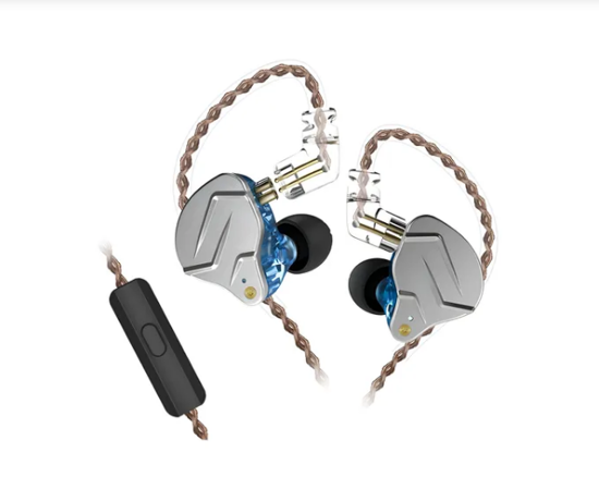 Imagen de Auriculares In-ear Gamer Kz Con Cable Zsn Pro With Mic Azul
