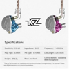 Imagen de Auriculares In-ear Gamer Kz Con Cable Zsn Pro With Mic Azul